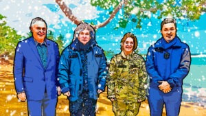 Nieva en Guantánamo